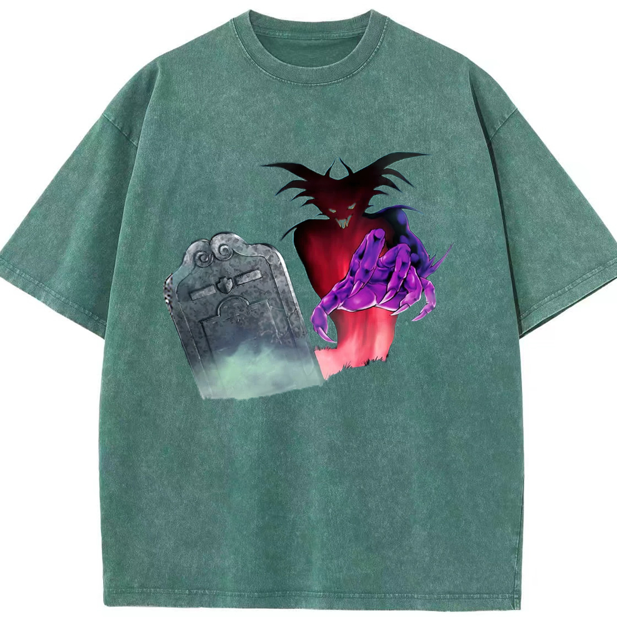 （画像用） 遊☆戯☆王 Yu-Gi-Oh! 綿100% ヴィンテージ風 半袖Tシャツ（フロントプリント）